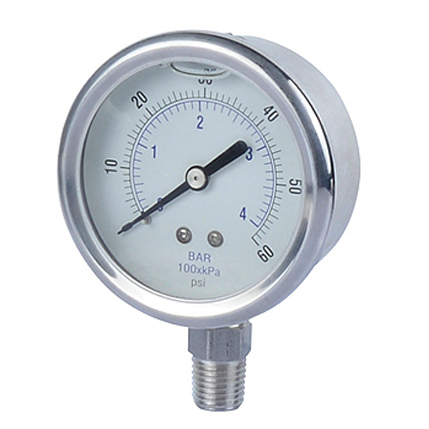 Model MYN Vibration-Proof (Liquid Filled) Pressure Gauge