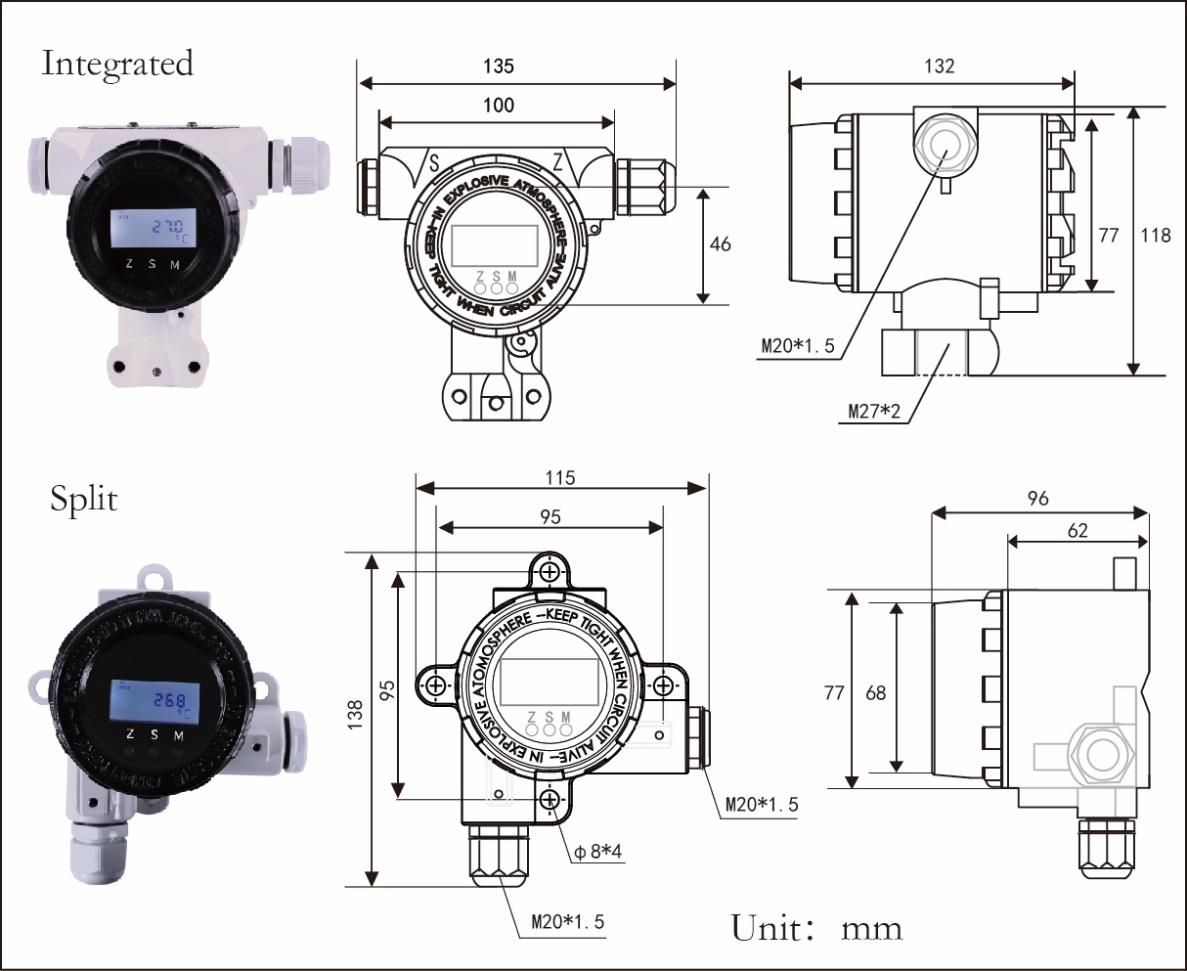 MCT80XH On-site Display Isolated Temperature Transmitter